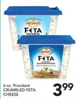 Pete's Fresh Market President crumbled feta cheese offer