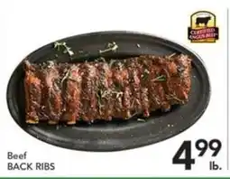 Pete's Fresh Market Beef Back Ribs offer