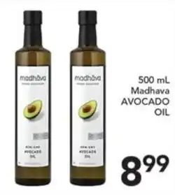 Pete's Fresh Market Madhava avocado oil offer