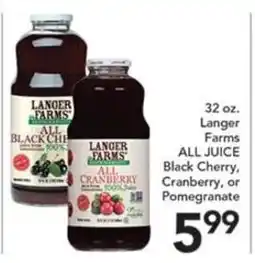 Pete's Fresh Market Langer Farms all juice offer