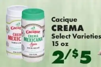 Cacique crema mexicana