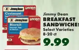 Sullivan's Foods Jimmy Dean breakfast sandwiches offer
