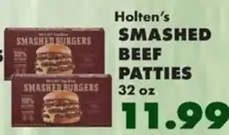 Sullivan's Foods Holten's smashed beef patties offer