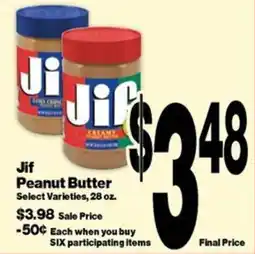 Super Saver Jif Peanut Butter offer