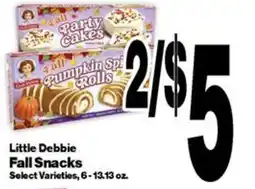 Super Saver Little Debbie fall snacks offer