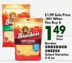 Sullivan's Foods Borden shredded cheese offer