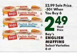 Sullivan's Foods Bay's English Muffins offer