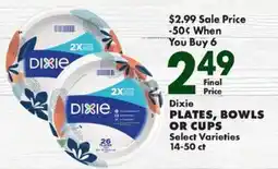 Sullivan's Foods Dixie plates, bowls or cups offer
