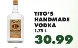 Sullivan's Foods Tito's handmade vodka offer