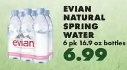 Sullivan's Foods Evian natural spring water offer