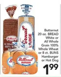 Pete's Fresh Market Butternut bread or buns offer