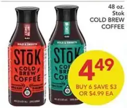 Pete's Fresh Market Stok cold brew coffee offer