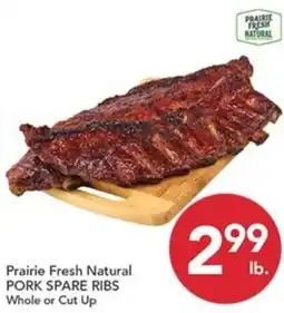 Pete's Fresh Market Prairie Fresh Natural Pork Spare Ribs offer