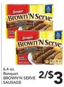 Pete's Fresh Market Banquet brown'n serve sausage offer