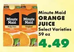Sullivan's Foods Minute Maid orange juice offer