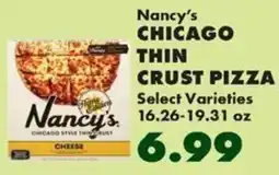 Sullivan's Foods Nancy's chicago style thin crust pizza offer
