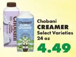 Sullivan's Foods Chobani creamer offer