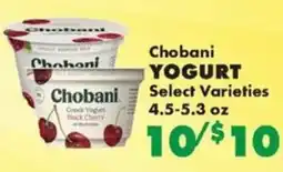 Sullivan's Foods Chobani yogurt offer
