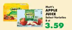 Sullivan's Foods Mott's apple juice offer