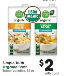 QFC Simple Truth Organic Broth offer