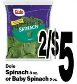 Super Saver Dole Spinach offer