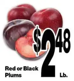 Super Saver Red or Black Plums offer