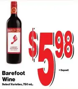 Super Saver Barefoot Wine offer