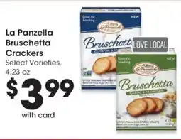 QFC La Panzella Bruschetta Crackers offer
