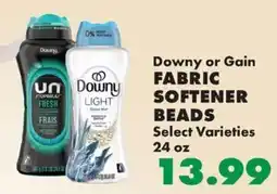 Sullivan's Foods Downy or Gain fabric softener beads offer