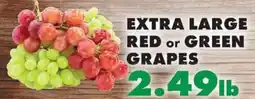 Sullivan's Foods Extra Large Red or Green Grapes offer