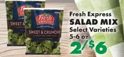 Sullivan's Foods Fresh Express salad mix offer