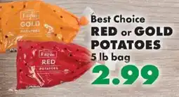 Sullivan's Foods Best Choice Red or Gold Potatoes offer