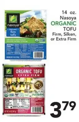 Pete's Fresh Market Nasoya organic tofu offer