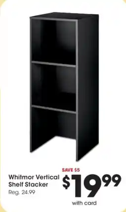 Kroger Whitmor vertical shelf stacker offer