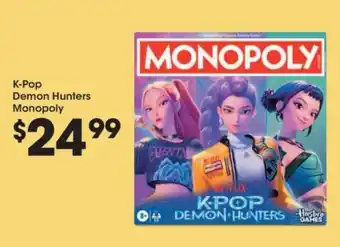 Monopoly K-Pop Demon Hunters