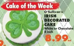 Sullivan's Foods O'Sullivan's Irish Decorated Cake offer