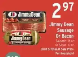 Brookshire's Jimmy Dean Sausage Or Bacon offer