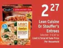 Brookshire's Lean Cuisine Or Stouffer's Entrees offer