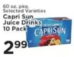 Pioneer Supermarkets Capri Sun juice drinks offer