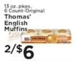 Pioneer Supermarkets Thomas' English Muffins offer
