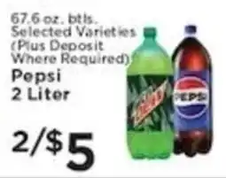 Pioneer Supermarkets Pepsi 2 Liter offer