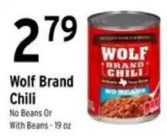 Brookshire's Wolf Brand Chili offer