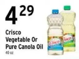 Brookshire's Crisco vegetable or pure canola oil offer