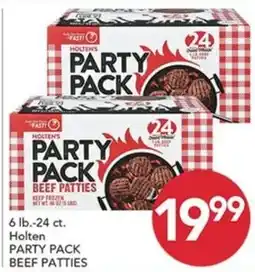 Pete's Fresh Market Holten's party pack beef patties offer