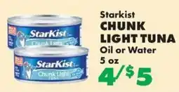Sullivan's Foods Starkist chunk light tuna offer