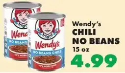 Sullivan's Foods Wendy's chili no beans offer
