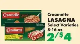 Sullivan's Foods Creamette lasagna offer