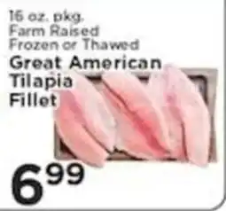 Pioneer Supermarkets Great American Tilapia Fillet offer