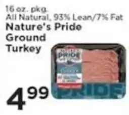 Pioneer Supermarkets Nature's Pride Ground Turkey offer