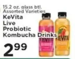 Pioneer Supermarkets KeVita Live Probiotic Kombucha Drinks offer